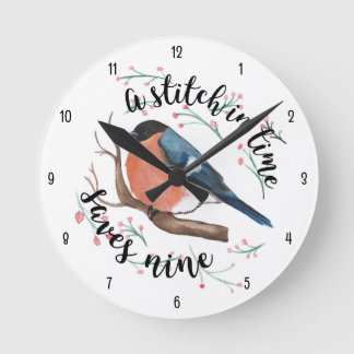 Reloj de pared (números negros)