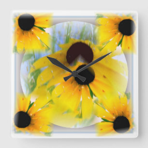 Reloj de pared observado negro de Susans
