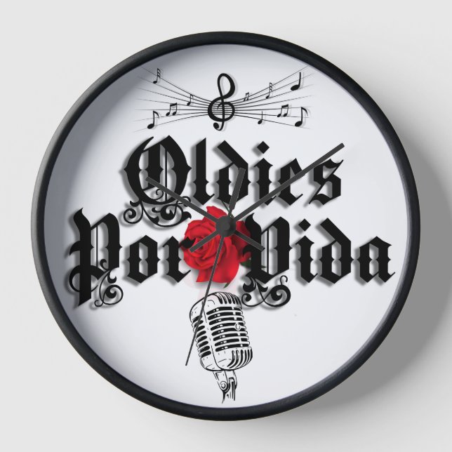 Reloj de Pared Oldies Por Vida (Anverso)