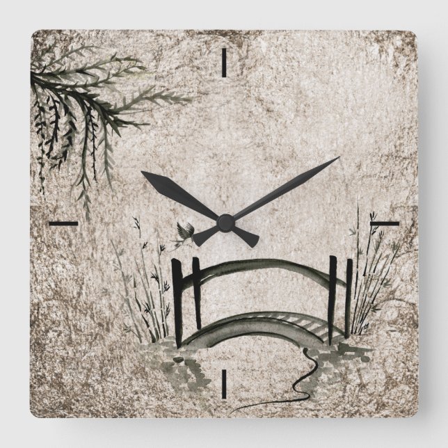 Reloj de pared oriental del puente (Anverso)