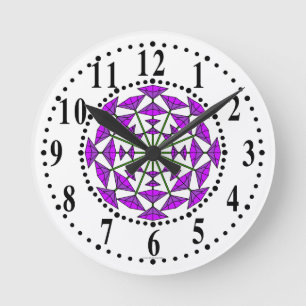 Reloj De Pared Orquídea Y Floral De Miel 161