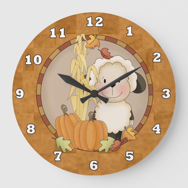 Reloj de pared otoñal (Anverso)