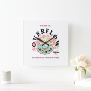 Reloj de pared OVERFLOW de Poet Adiela Akoo