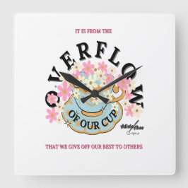 Reloj de pared OVERFLOW de Poet Adiela Akoo