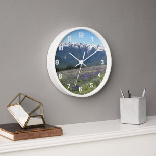 Reloj De Pared Paisaje del Parque Nacional Olímpico
