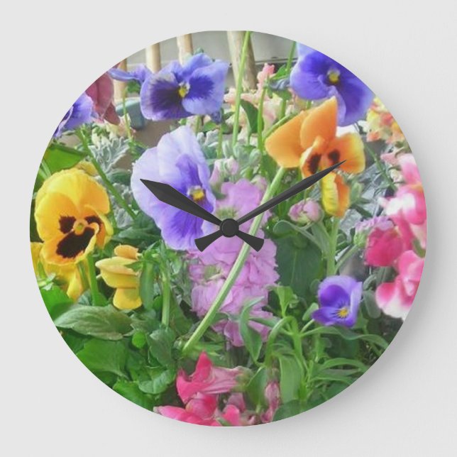 Reloj de pared panorámico de los pensamientos (Anverso)