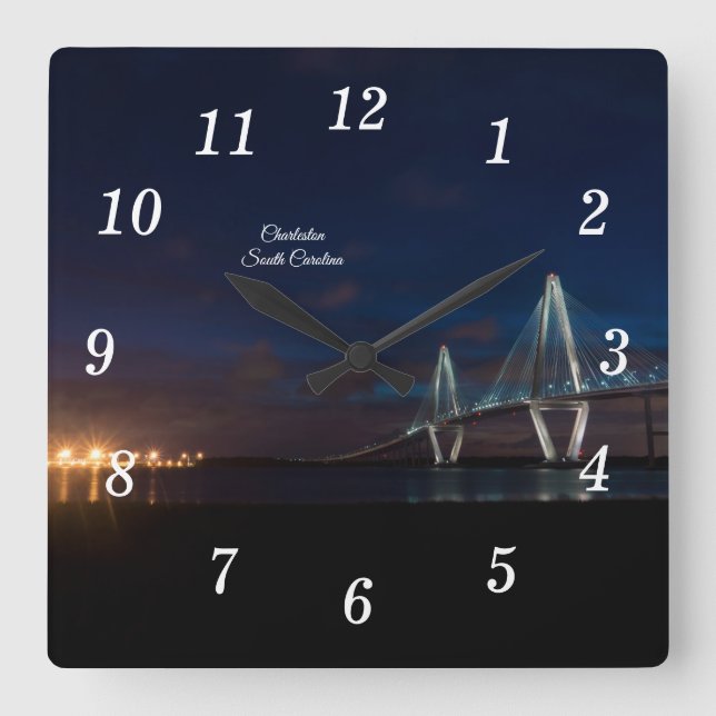 Reloj de pared panorámico nocturno Arthur Ravenel (Anverso)