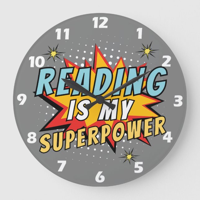 Reloj de pared para amantes de los libros 'Leer es (Anverso)