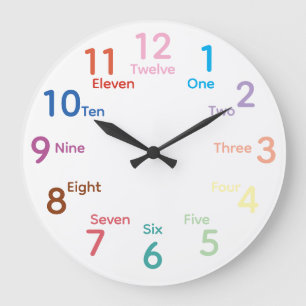 Reloj de pared para aula de niños