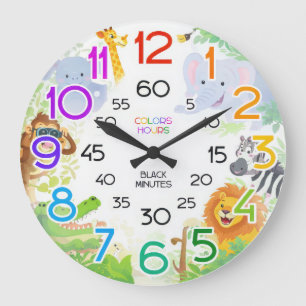 Reloj de Pared para Aula donde los Niños Aprenden