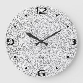 Reloj de pared para baño moderno gris con niebla h