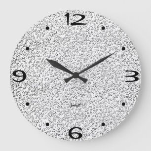 Reloj de pared para baño moderno gris con niebla h