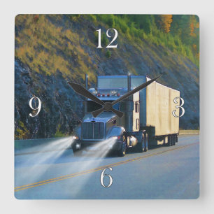 Reloj de pared para camioneros de mercancías
