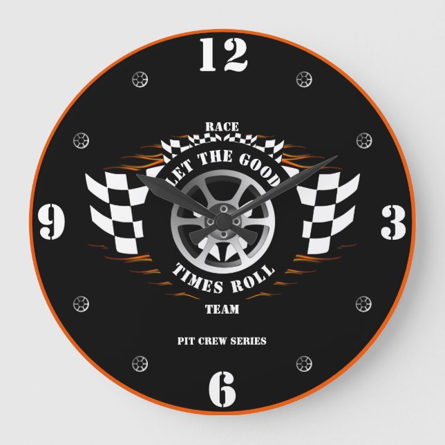 Reloj de pared para casa Tripulación de carreras d (Anverso)