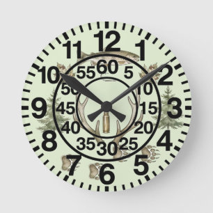 Reloj de Pared para Cazador al Aire Libre