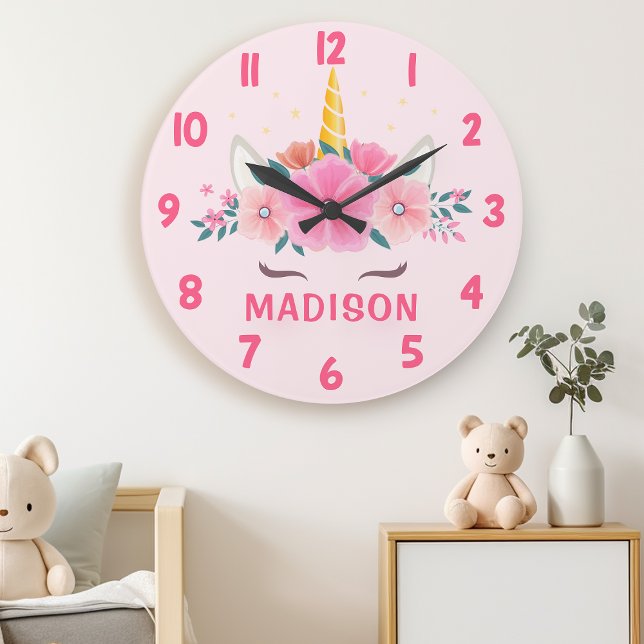 Reloj de pared para dormitorio de niñas con pestañ (Subido por el creador)