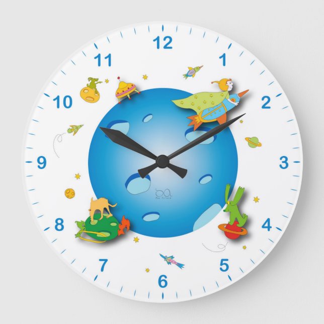 reloj de pared para el sitio de los niños (Anverso)