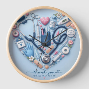 Reloj de pared para enfermeras – Regalo adorable p