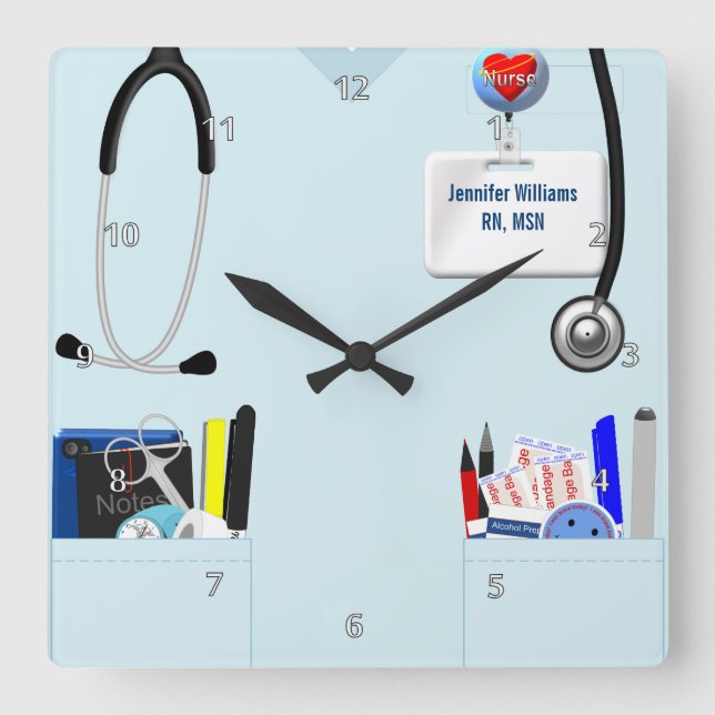 Reloj de pared para enfermeros (Anverso)