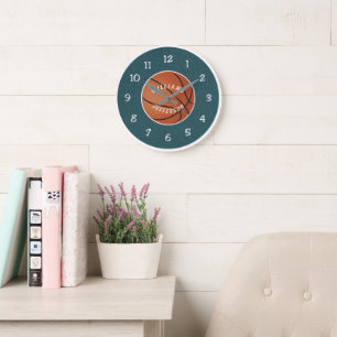 Reloj de pared para fanático del baloncesto person
