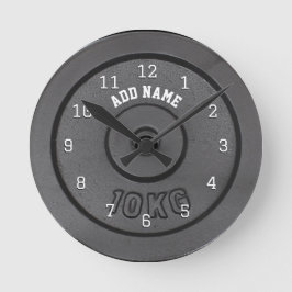 Reloj de pared para gimnasio culturista