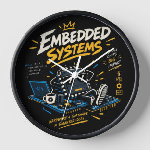 Reloj de pared para ingeniero de sistemas embebido
