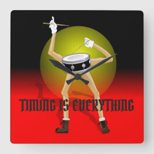 Reloj de pared para los baterías