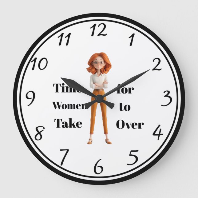 Reloj de pared para mujeres Tiempo (Anverso)