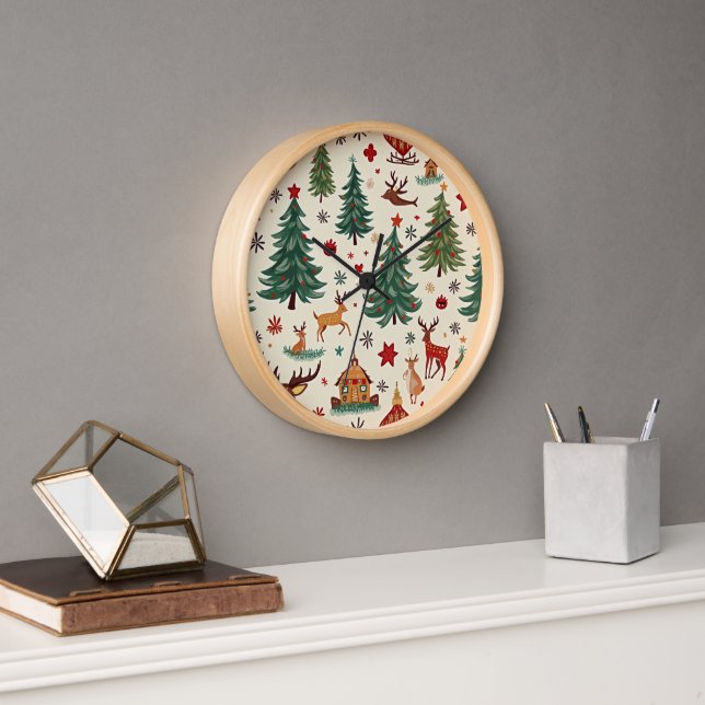 Reloj de pared para navidades (Oficina)