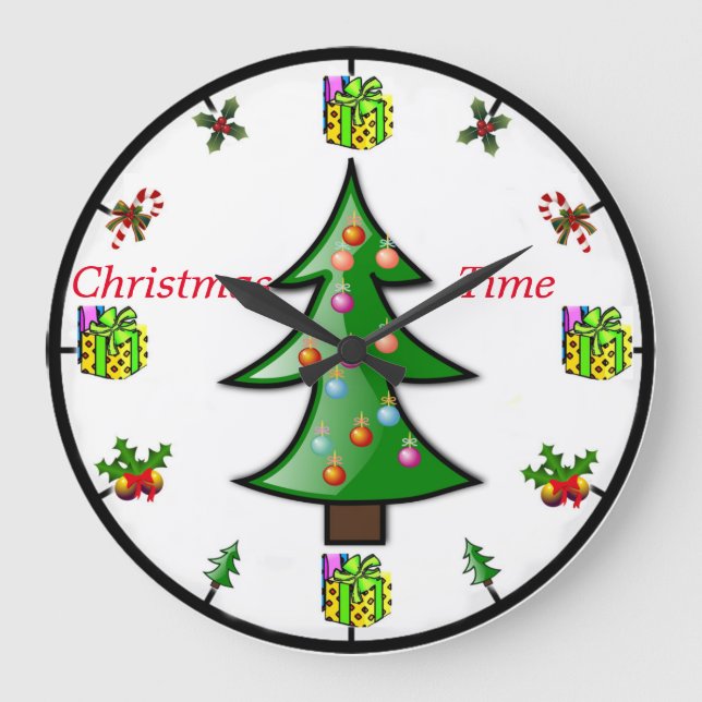 Reloj de pared para navidades (Anverso)