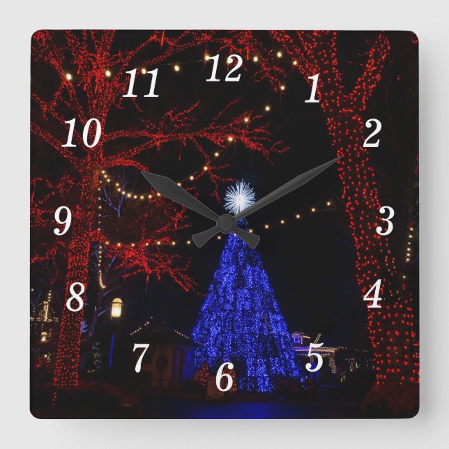 Reloj de pared para Navidades de la ciudad del dól (Anverso)