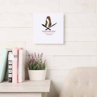 Reloj de pared para peluquero personalizado
