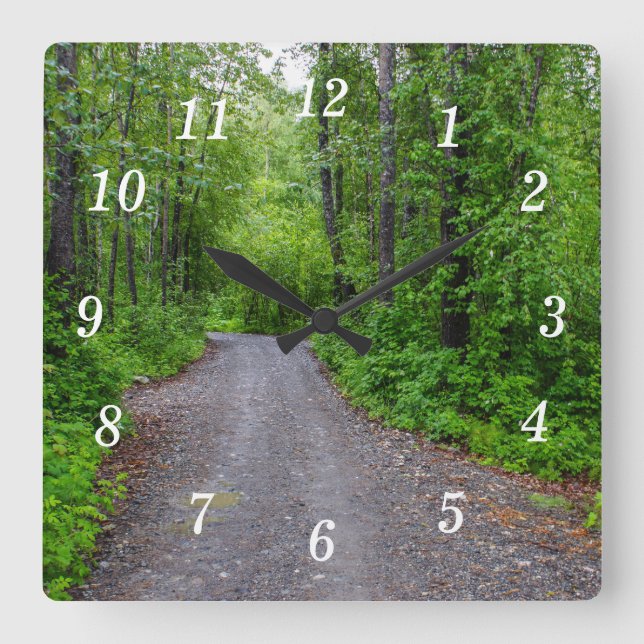Reloj de pared paraíso verde (Anverso)