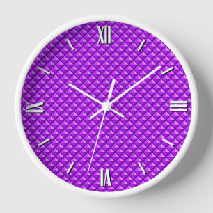 Reloj De Pared Pared de esmalte, esmalte, cuadriculado