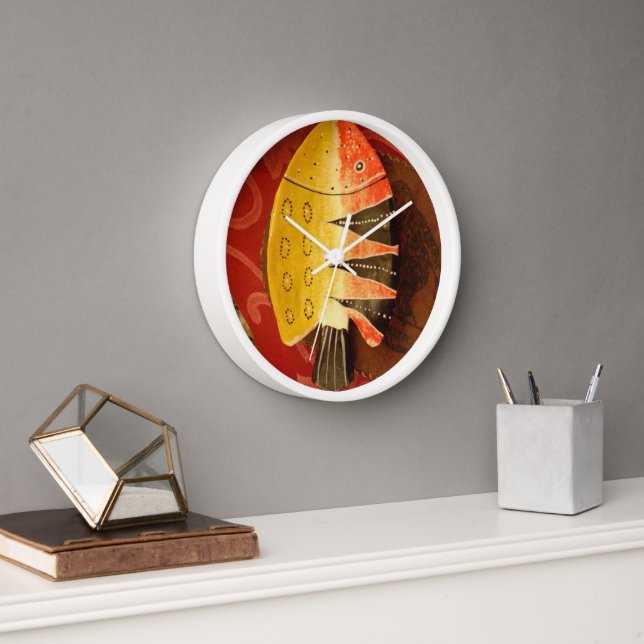 Reloj De Pared Pargo rojo (Oficina)