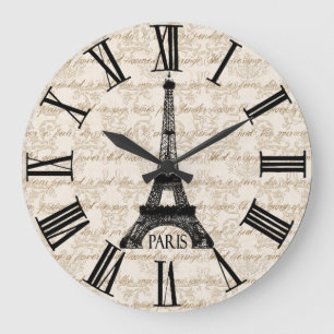 Reloj de pared parisiense de la escritura