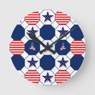 Reloj de pared patriótico