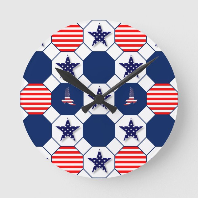 Reloj de pared patriótico (Anverso)