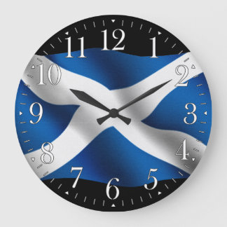 Reloj de pared patriótico escocés orgulloso de la