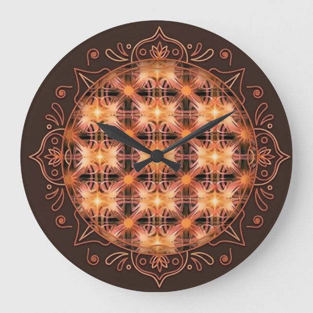 Reloj de pared Patterns of Light (Anverso)