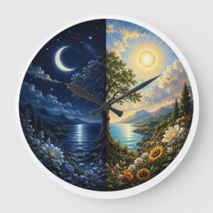 Reloj de pared persa Noche y Día Yalda – Sol, Luna