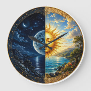 Reloj de pared persa Noche y Día Yalda – Sol, Luna