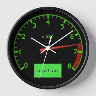 Reloj De Pared Personalizable nombre coche cabeza de marcha venti