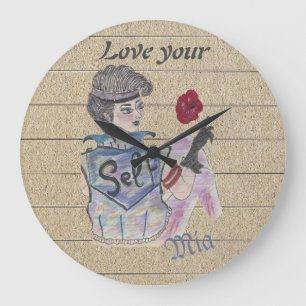 🕰️ Reloj de pared personalizado "Ama a tu sí mism