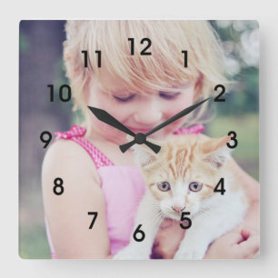 Reloj de pared personalizado (añada su propia foto
