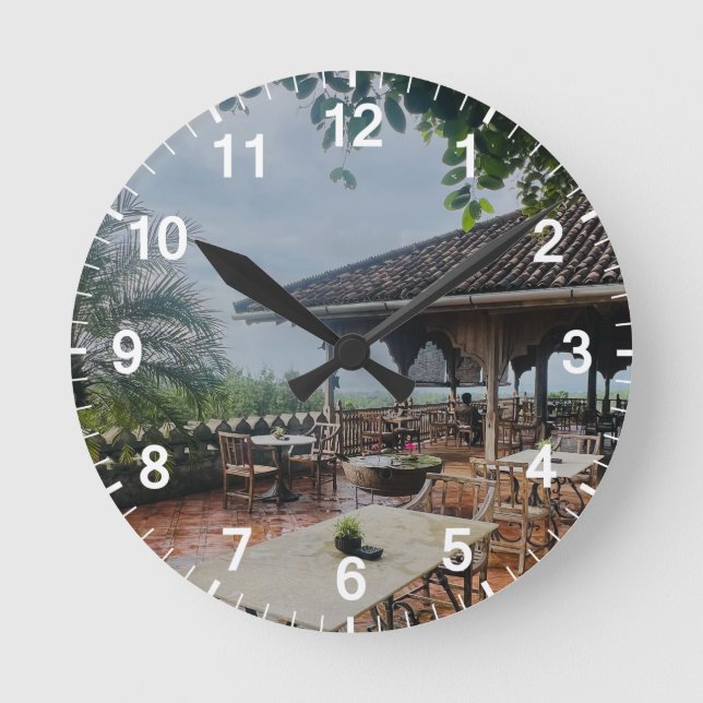 Reloj de pared personalizado (Añadir su propia fot (Anverso)