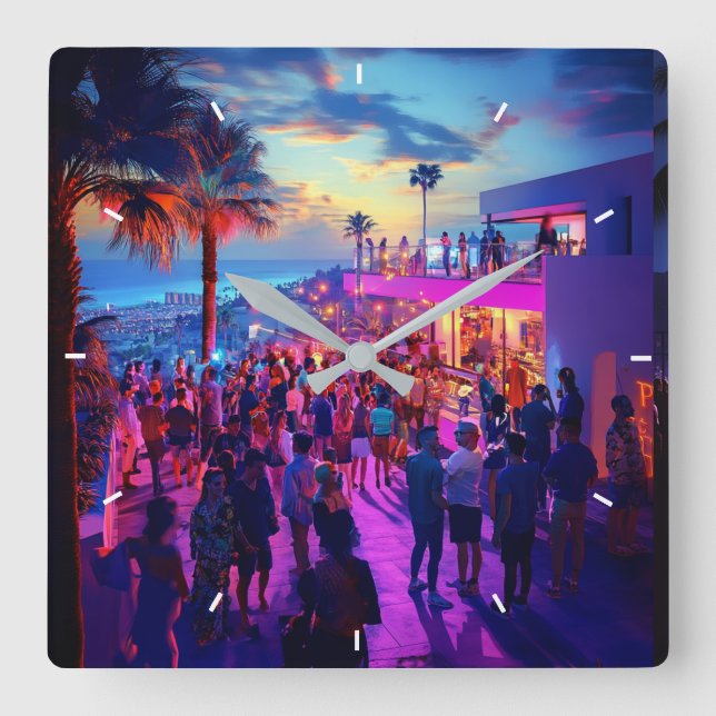 Reloj de pared personalizado Añadir su propia plan (Anverso)