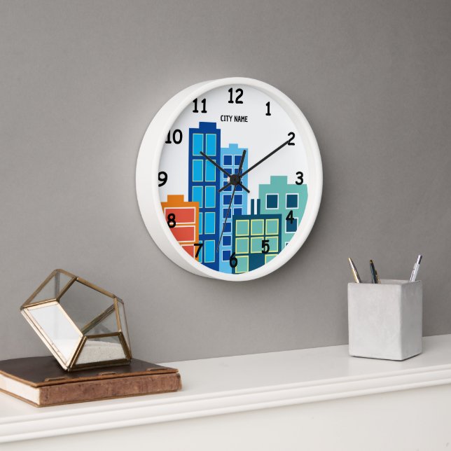 Reloj de pared personalizado con dibujo de perfil  (Oficina)