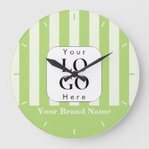 Reloj de pared personalizado con logotipo de negoc