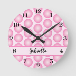 Reloj de pared personalizado con nombre de guión d
